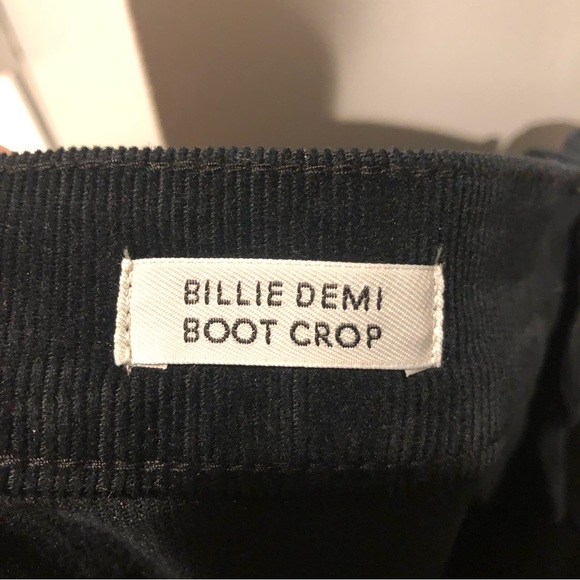 J Crew Black Billie Demi Boot Crop Corduroy Jeans - Picture 6 of 6